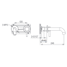 Kohlman Axel QW180A podtynkowa bateria umywalkowa