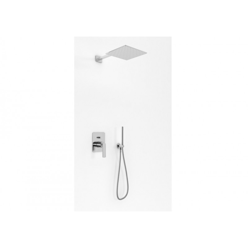 Kohlman Experience QW210EQ25 zestaw prysznicowy z deszczownicą 25cm i słuchawką