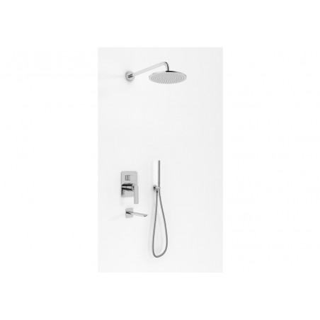 Kohlman Experience QW211ER35 zestaw wannowy z deszczownicą 35cm, słuchawką i wylewką wody