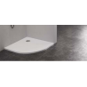 New Trendy Brodzik NEX konglomeratowy półokrągły 90x90x3,5 biały