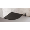 New Trendy BRODZIK MORI KONGLOMERATOWY PÓŁOKRĄGŁY 90X90X3 BIAŁY