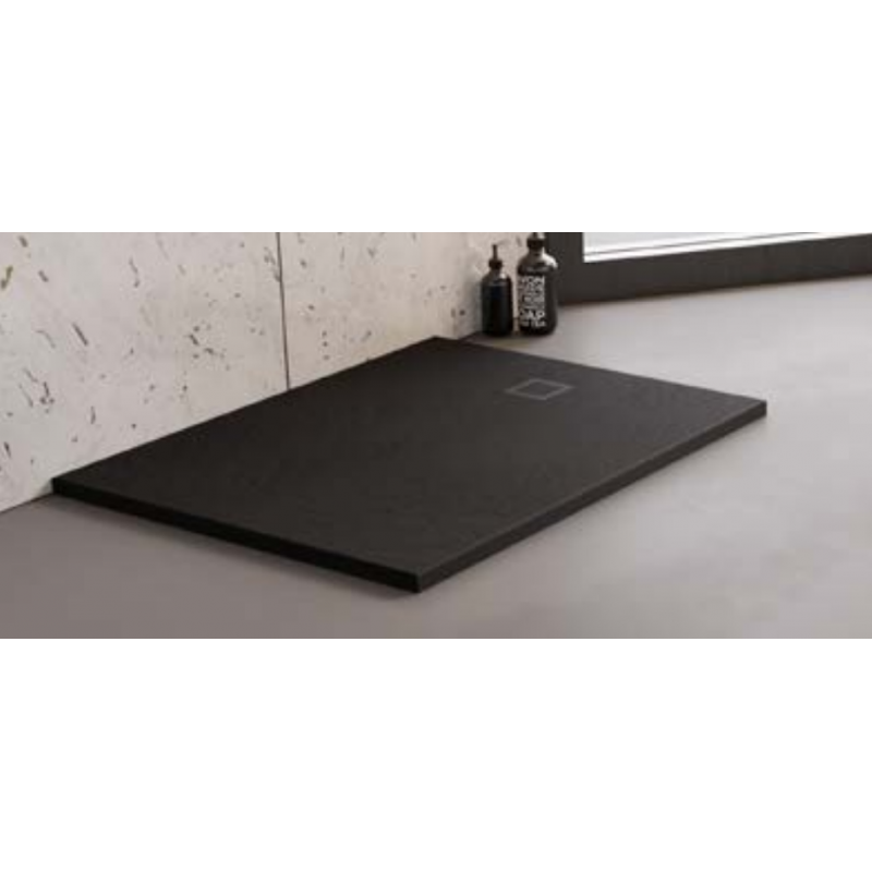 New Trendy BRODZIK MORI KONGLOMERATOWY PROSTOKĄTNY 140X90X3 POSADZKOWY, BIAŁY