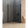 New Trendy KABINA PRYSZNICOWA NEW SOLEO BLACK 2D PROSTOKĄTNA 70X100X195 SKŁADANE PODWÓJNE