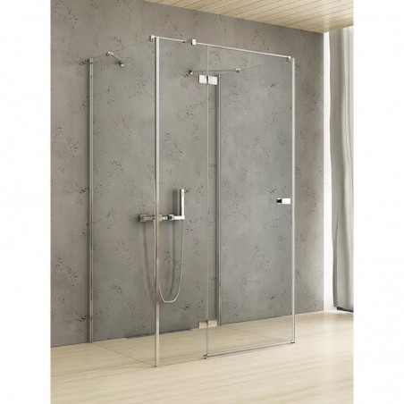 New Trendy Kabina prysznicowa REFLEXA L prostokątna przyścienna 80x90x200 drzwi uchylne pojedyncze