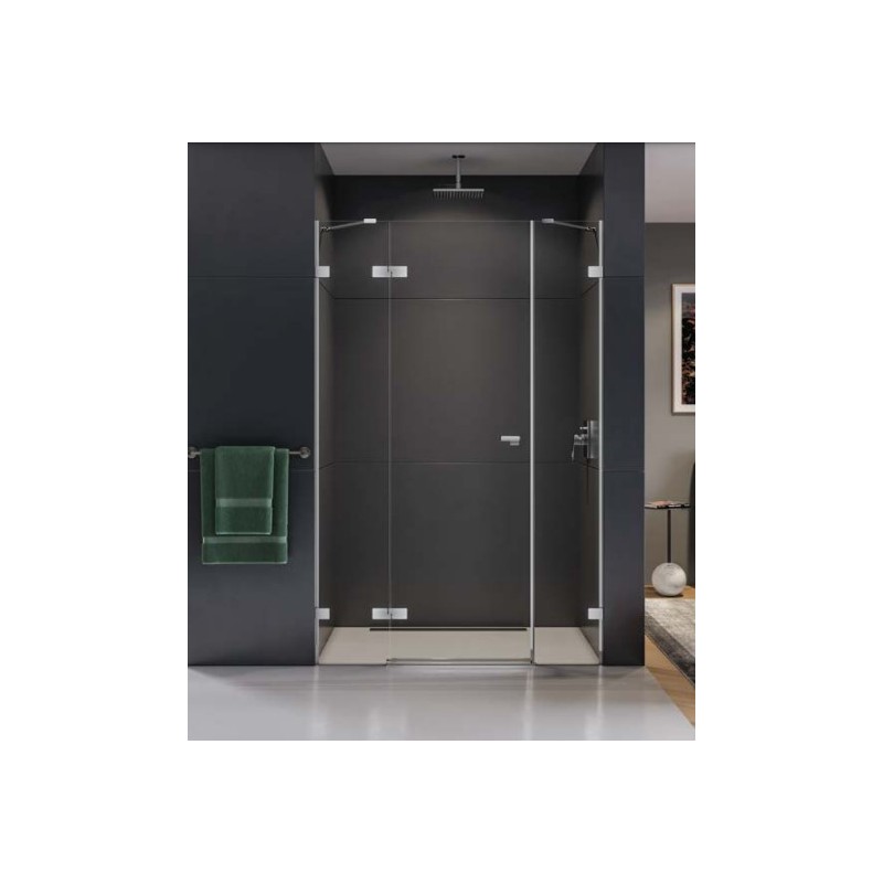 New Trendy Eventa drzwi prysznicowe 130 cm wnękowe prawe chrom/szkło przezroczyste EXK-0147