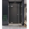 New Trendy Eventa drzwi prysznicowe 150 cm wnękowe prawe chrom/szkło przezroczyste EXK-0149