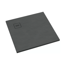 Brodzik półokrągły Protos Grey Stone 90x90x3,5 R55