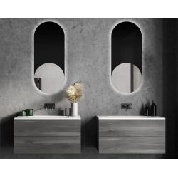 Lustro Valentina Black LED