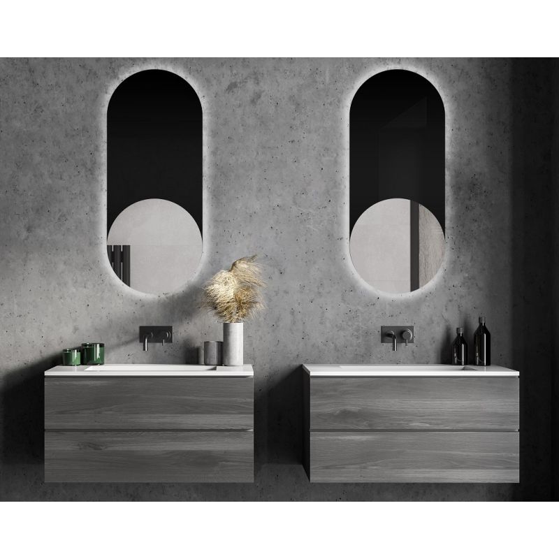 Lustro Valentina Black LED