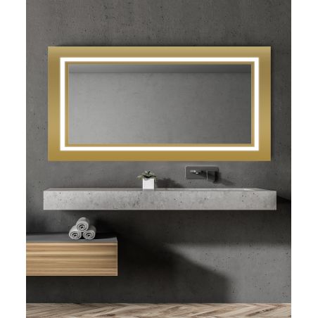 Lustro Ophelia Gold prostokąt Lustro Ophelia Gold prostokąt