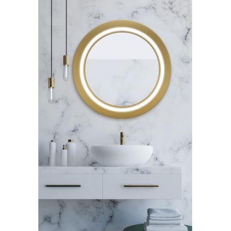 Lustro Ophelia Gold koło Lustro Ophelia Gold koło