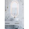 Lustro Aurora Rose Gold owal SLIM LED