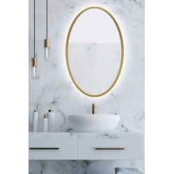 Lustro Aurora Gold elipsa SLIM LED