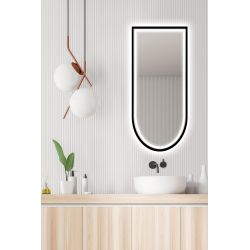 Lustro Puro Black łuk LED