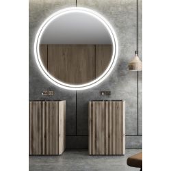 Lustro Puro White koło LED