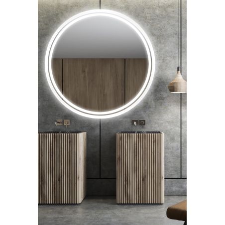 Lustro Puro White koło LED