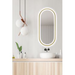 Lustro Puro Gold owal LED