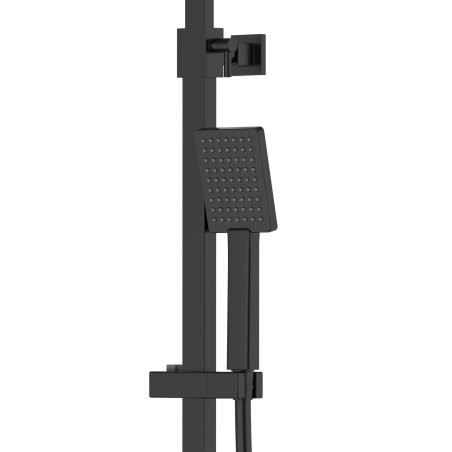 Zestaw natryskowy Kolumna prysznicowa Corsan ANGO Deszczownica 25cm Czarna