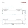 Bateria prysznicowa Corsan Ango CMB3026BL z zestawem prysznicowym