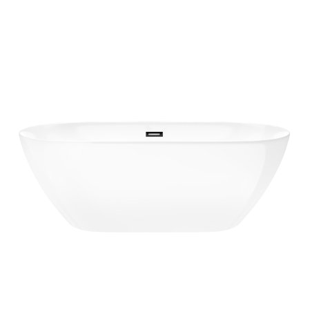Wanna wolnostojąca Corsan OLVENA 160 Korek klik-klak Grafit / GunMetal