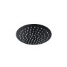 Deszczownica Corsan CMDO25BL SLIM stalowa czarna okrągła 25 cm