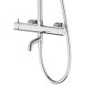 Zestaw natryskowy Kolumna prysznicowa Corsan LUGO Deszczownica 25cm Wylewka obrotowa Chrom