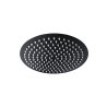 Deszczownica natryskowa Corsan CMDO30BL SLIM stalowa czarna okrągła 30 cm