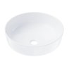 Umywalka nablatowa Corsan okrągła 415x415x135 mm z korkiem Klik-Klak złotym