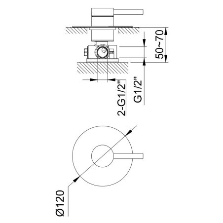 Kohlman Axel QW220AR20 zestaw prysznicowy z deszczownicą 20cm