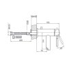 Kohlman Roxin black 1-otworowa bateria umywalkowa