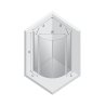 KABINA NEW SOLEO 2D PÓŁOKRĄGŁA CZYSTE 6mm ACTIVE SHIELD 2.0
