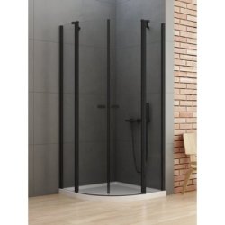 NZ2 KABINA NEW SOLEO BLACK 2D PÓŁOKRĄGŁA U CZYSTE...