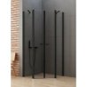 KABINA NEW SOLEO BLACK 2D PIĘCIOKĄTNA 90x90x195 CZYSTE 6mm ACTIVE SHIELD 2.0