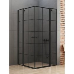 KABINA NEW SOLEO BLACK 2D KWADRATOWA  90x90x195...