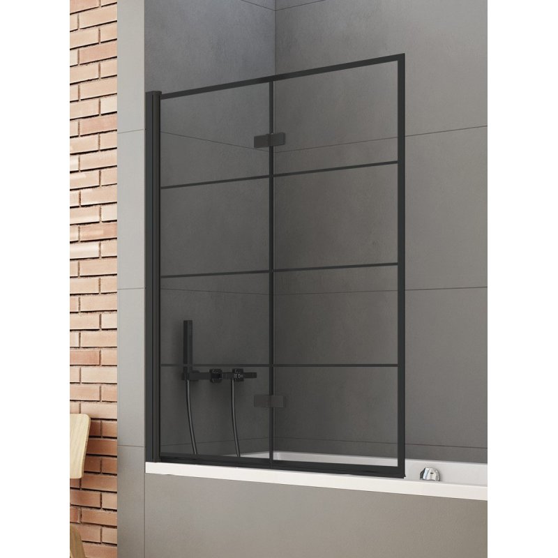 PARAWAN NAWANNOWY NEW SOLEO BLACK 1D 100x140 CZYSTE 6mm ACTIVE SHIELD 2.0 WZÓR KRATKA