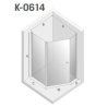 NZ2 KABINA NEW SOLEO BLACK 1D PIĘCIOKĄTNA ASYMETRYCZNA U 100x80x195 CZYSTE 6mm ACTIVE SHIELD 2.0 KOLUMNA NA DŁ. ŚCIANCE