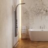 Panel prysznicowy Corsan SAMSARA Mieszacz Stal GunMetal Deszczownica LED