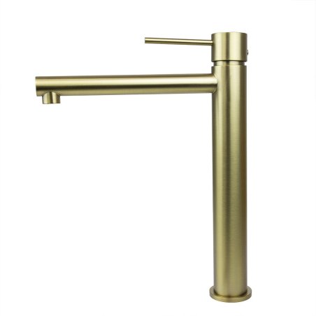 Bateria umywalkowa Corsan CMB7512BGL Lugo wysoka Złoto Szczotkowane